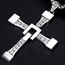 FAST and FURIOUS Dominic Toretto's Cross S925 Silver Pendant Necklace Big Size Pendant for Men Christmas Gift 2024 - buy cheap