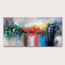Mintura Wall Picture for Living Room Oil Painting on Canva Hand Painted Abstract Landscape Knife Painting Hotel Decor  No Framed 2024 - buy cheap