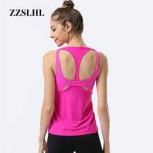 Fake Two Pieces Yoga Vest Gym T-shirt Sexy Women's Sport T-shirts Running Vest Loose Chiffon Fabric Sleeveless Fitness Tank Top 2024 - buy cheap