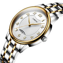 Lobinni suíça relógio masculino, relógio de quartzo ultrafino à prova d'água safira aço inoxidável l3016m 2024 - compre barato