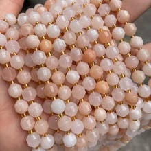 Faceted Natural Pink Aventurine Beads 6mm 8mm 10mm Pick Size 15'' Loose Natural Stone Beads For Jewelry Making DIY Bracelet 2024 - buy cheap