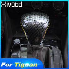 Hivotd для VW Tiguan mk2 2019, автомобильная наклейка, воротничок переключения передач, крышка на голову, ручка, накладка на крышку, отделка салона, литье, авто аксессуары 2024 - купить недорого