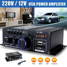 400W + 400W Audio Power Amplifier 2.0 CH Bluetooth 5.0 Receiver Sound Amplifier 2-Channel for Car CD MP3 2024 - buy cheap