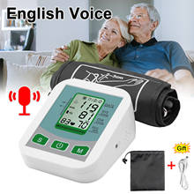 Tonómetro de presión Digital con pantalla LCD, esfigmomanómetro electrónico, transmisión de voz, Monitor de presión arterial para la parte superior del brazo 2024 - compra barato