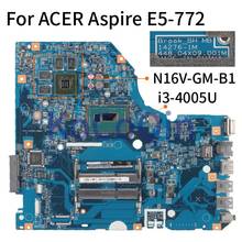 Placa base para portátil ACER Aspire E5-772, E5-772G, GT940M, 14276-1M, 448.04X09.001M, I3-4005U, DDR3 2024 - compra barato