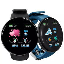 D18 relógio inteligente masculino, pulseira monitoradora de frequência cardíaca, pressão arterial, monitor de oxigenação no sangue d13, fitness, à prova d'água 2024 - compre barato