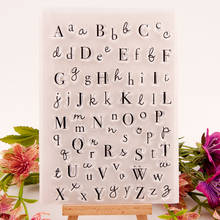 Uppercase-sello transparente con letras minúsculas, sello de silicona transparente para hacer tarjetas de álbum de recortes, bricolaje, decoración de álbum de fotos 2024 - compra barato