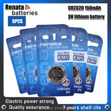 5 шт./лот RENATA оригинальный cr2320 кнопочный элемент батареи 3 в монета литиевая батарея для часов пульт дистанционного управления калькулятор cr 2320 2024 - купить недорого