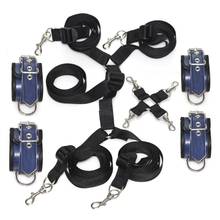 Under the Bed Mattress Restraint System BDSM Bondage Handcuffs Ankle Cuffs Adult Sex Toys For Women Men Sexy Fun Accessories 2024 - buy cheap