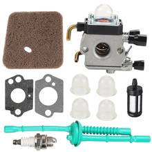 Carburetor With Fuel Line Kit Air Filter For Stihl Fs38 Fs45 Fs46 Fs55 Km55 Hl45 Fs45L Fs45C Fs46C Fs55C Fs55R Fs55Rc String Tri 2024 - buy cheap