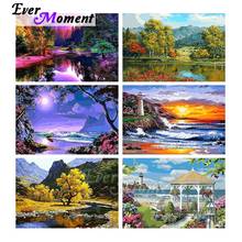 Ever moment pintura de diamante colorida imagem de arte panorâmica total quadrado resina broca de diamante bordado decoração artesanal asf2120 2024 - compre barato