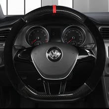 Car Steering Wheel Cover D Shape Soft Short plush Winter For Nissan Qashqai J11 X-trail T32 For Kia Sportage Optima GOLF 7 2015 2024 - buy cheap