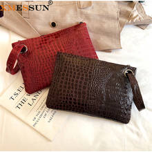 XMESSUN New Women Crocodile Pattern Envelope Bag Fashion Design Party Clutch Purse High Quality Retro Travel Wallet INS K111 2024 - buy cheap