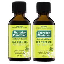 Quinta-feira 100% pure tea tree óleo 50ml tratamento acne retrátil poro espinhas anti-sépticas queimaduras picadas aromaterapia óleo essencial 2024 - compre barato