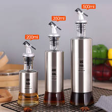 Glass oil bottle kitchen  steel oil pot soy sauce supplies stainless bottle vinegar bottle 2024 - buy cheap