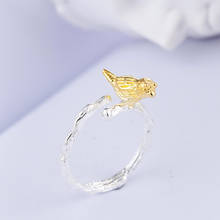 Boêmio étnico prata cor pássaro anéis para mulheres nupcial casamento vintage anéis de dedo presentes de natal 2024 - compre barato