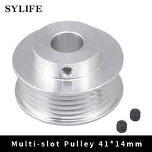 Polea de correa tipo V de aluminio, 14mm de diámetro, 31mm, 6061, 5 ranuras para PJ Multi Wedge 2024 - compra barato
