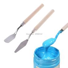 2Pcs Stainless Steel Palette Knife Spatula Scraper for Mixing Art Oil Painting Wholesale dropshipping 2024 - buy cheap