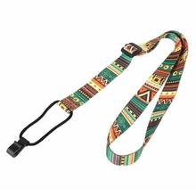 Ukulele Colorful Ethnic Wind-Printing Rubber Durable Musical Instrument Hook Guitar Strap Accessories Belt A1O1 2024 - buy cheap