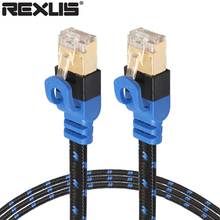 0.5m/1m/5m Braided Ethernet Cable RJ45 Cat7 Lan Wire Network Flat Cable Wire with Fibre Networking Cables for Router Switch 2024 - buy cheap