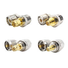 4Pcs SMA to UHF Adapter SMA Male Female to UHF Male Female PL259 SO239 RF Coax Connector Converter 2024 - buy cheap