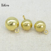 BoYuTe (100 Pieces/Lot) 6-8-10-12-14MM Brass Ball Bead Charms Pendant Factory Direct Sale Handmade Diy Jewelry Accessories 2024 - buy cheap