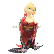 anime fate/ stay night nero saber japanese kimono kneel pvc action figure collectible model sexy doll 17cm Toy 2024 - buy cheap