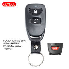 Keyecu mando a distancia actualizado Fob 2 + 1 botón para Hyundai Accent GS 2013-2018 IC:5074A-RKE3F01, FCC ID: TQ8RKE-3F01 2024 - compra barato