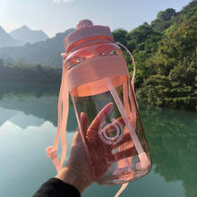 Embed Life Free Bpa Plastic Outdoor Sport Water Bottle 600ml 1000ml 2000ml Good Sealing Straw Type Camping Water Bottles 2024 - buy cheap