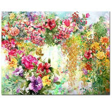 5D Diy square round diamond Painting Abstract Flowers Cross Stitch diamond embroidery mosaic diamonds wall stickersZP-1024 2024 - buy cheap