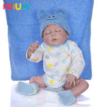 KEIUMI Hot Ethnic Dolls Red Skin Reborn Baby Menino Full Silicone Vinyl Reborn Baby Dolls 57 cm Asleep Kids Bedtime Toys 2024 - buy cheap