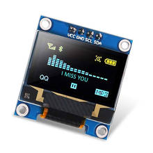 Placa de tela lcd para arduino, 0.96 polegadas, módulo iic serial amarelo azul 128x64 i2c ssd1306 12864 2024 - compre barato