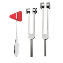 2022 New 128Hz 256Hz Medical Neurological Tuning Fork Set With Triangle Percussion Hammer 2024 - buy cheap