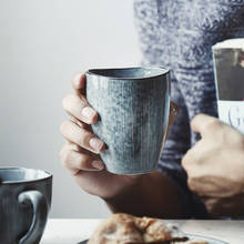 Taza de cerámica de estilo japonés para café, té, sopa, pareja, café para el hogar, tazas creativas para oficina 2024 - compra barato