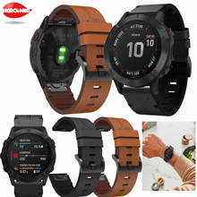 Correa de cuero para reloj inteligente Garmin Fenix 5X/5xplus/3/3HR/6X, pulsera deportiva de moda de 26mm para Fenix 6X 2024 - compra barato