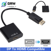DP to HDMI-compatible 4K Cable PC DisplayPort to HDMI-compatible Mini Projector Projetor TV Television Monitor 1.4 For hp Laptop 2024 - buy cheap
