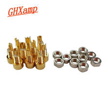 GHXAMP 4*10mm Earphoner Female Threaded Seat MMCX Copper Gold Plating Tailstock Socket For Earphone Accessories DIY 10pcs 2024 - buy cheap