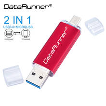 DataRunner USB Flash Drive OTG 2 in 1 USB3.0 & Micro port Pen Drive 32GB 64GB 128GB 256GB High Speed Pendrives cle USB Stick 2024 - buy cheap