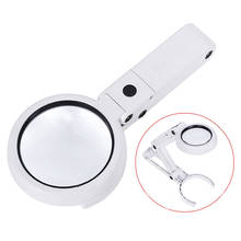 11 Times Eight LED Lights Handheld Bracket Magnifying Glass Reading Maintenance Multi-purpose Enlargement Mirror 2024 - buy cheap