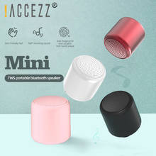 !ACCEZZ 2020 Mini altavoz inalámbrico portátil, altavoz estéreo de graves Bluetooth 5,0 para exteriores, altavoz de Audio Macaron creativo para el hogar 2024 - compra barato