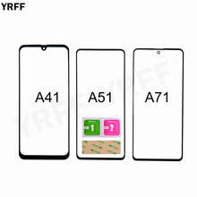 Piezas de montaje de cubierta de vidrio exterior para Samsung Galaxy A41, A51, A71, Panel de cristal frontal (sin pantalla táctil), 5 uds. 2024 - compra barato