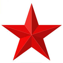 Car Sticker Fashion 3D Red Star Decorative Cover Scratches for Motorcycle Jeep Lifan Lada Toyota Vinyl Decal 2024 - buy cheap