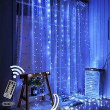 LED String Lights Christmas Decoration Remote Control USB Wedding Garland Curtain 3M Lamp Holiday For Bedroom Bulb Outdoor Fairy 2024 - buy cheap