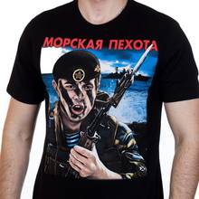 Russian Marines T-Shirt Russia Military Cotton O-Neck Short Sleeve Men's T Shirt New Size S-3XL 2024 - buy cheap