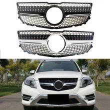 Front Racing Bumper Grille Upper Facelift Grill For Mercedes-Benz X204 GLK Class 2013 2014 2015 Diamond Black Silver 2024 - buy cheap