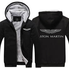 Jaqueta masculina com capuz, inverno 2021, fleece, algodão, zíper raglã, casaco masculino, logotipo, 2024 - compre barato
