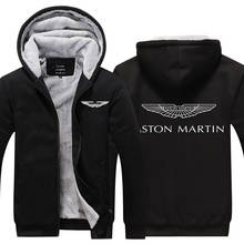 Aston Martin-chaqueta con capucha para hombre, abrigo grueso de lana Y algodón con cremallera, raglán, invierno, 2021 2024 - compra barato