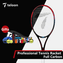Теннисная ракетка Teloon K039SPA, Профессиональная теннисная ракетка из углеродного волокна для студентов колледжа, соревнований и тренировок 2024 - купить недорого