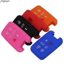 jingyuqin 10pcs 6 Button Silicone Keyless Entry Smart Key Holder Case Cover For Volvo S60/S80/V60/XC60/XC70 2024 - buy cheap