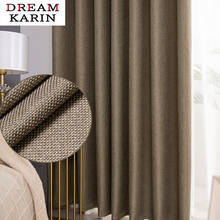 DK-cortinas opacas para sala de estar, dormitorio, tratamiento de ventana, cortinas terminadas, Color sólido, cocina, personalizadas 2024 - compra barato